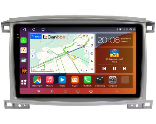 Toyota Land Cruiser 100 2002-2007 Canbox H-Line 4181-1098 на Android 10 (4G-SIM, 3/32, DSP, QLed, 2K)