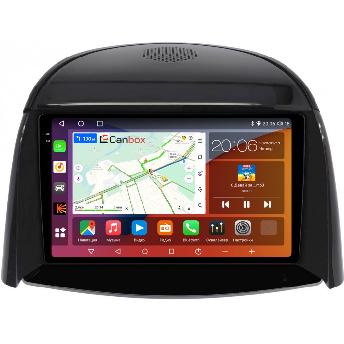 Штатная магнитола Renault Koleos I 2008-2016 Canbox H-Line 4182-9-1306 на Android 10 (4G-SIM, 4/64, DSP, QLed, 2K)