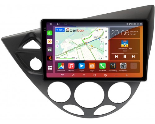 Ford Focus (1998-2005) Canbox H-Line 4182-9-1716 на Android 10 (4G-SIM, 4/64, DSP, QLed, 2K)