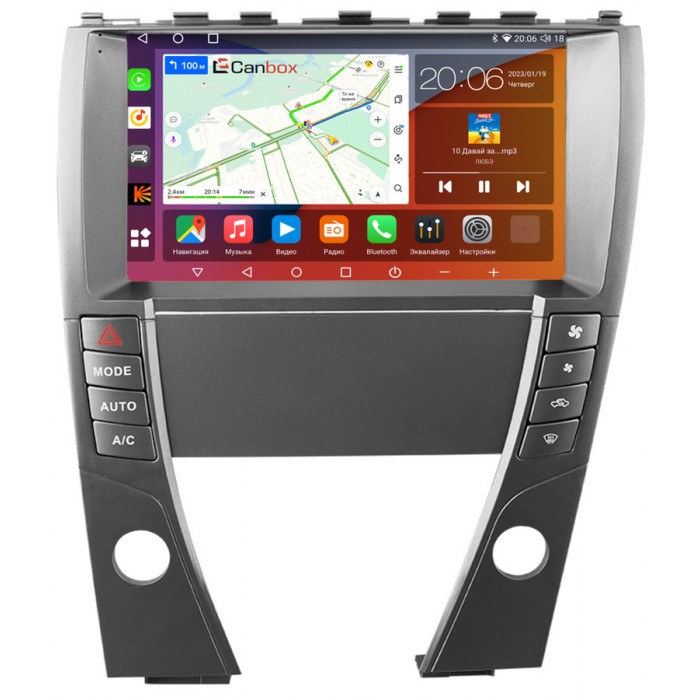Штатная магнитола Lexus ES 5 (2006-2012) (Frame C) Canbox H-Line 4182-9-3256 на Android 10 (4G-SIM, 4/64, DSP, QLed, 2K)
