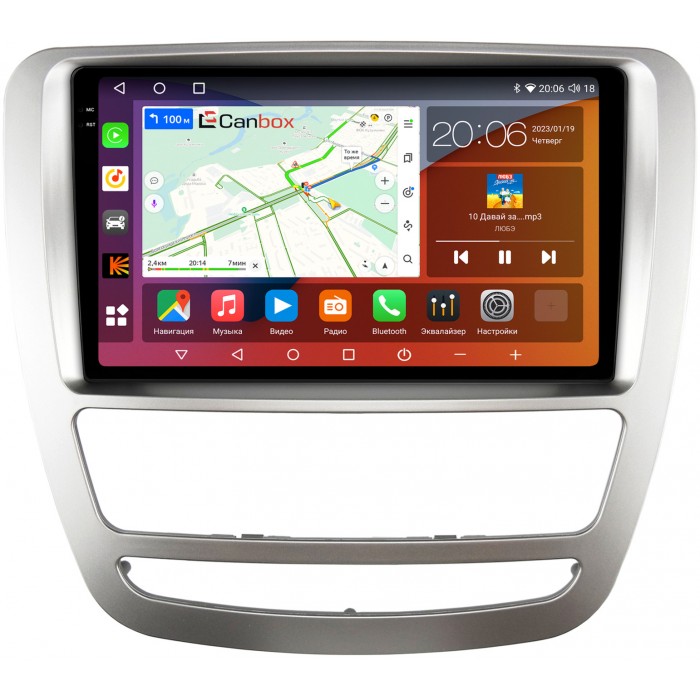 Штатная магнитола JAC T6 (2015-2022) Canbox H-Line 4182-9-4282 на Android 10 (4G-SIM, 4/64, DSP, QLed, 2K)