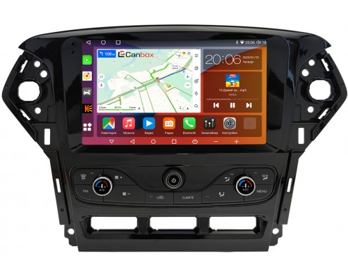 Ford Mondeo IV 2010-2015 (с климат-контролем) Canbox H-Line 4182-9-5428 на Android 10 (4G-SIM, 4/64, DSP, QLed, 2K)