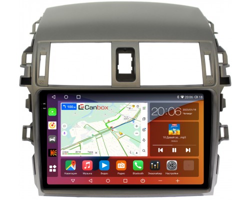 Toyota Corolla 10 (2006-2013) Canbox H-Line 4182-9061 на Android 10 (4G-SIM, 4/64, DSP, QLed, 2K)