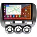 Штатная магнитола Honda Fit (2001-2008) (с кондиционером) Canbox H-Line 4182-9187 на Android 10 (4G-SIM, 4/64, DSP, QLed, 2K)
