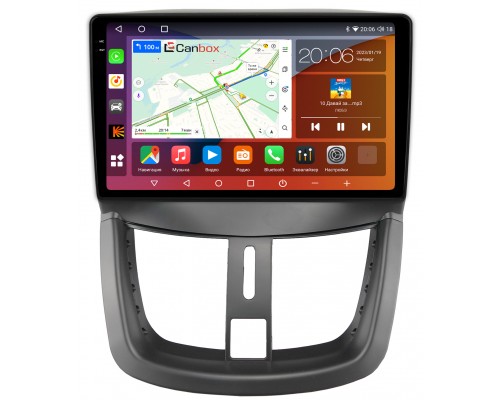 Peugeot 207 (2006-2015) Canbox H-Line 4182-9203 на Android 10 (4G-SIM, 4/64, DSP, QLed, 2K)