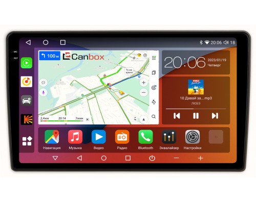 Toyota Camry XV20 1996-2002 Canbox H-Line 4182-9412 на Android 10 (4G-SIM, 4/64, DSP, QLed, 2K)