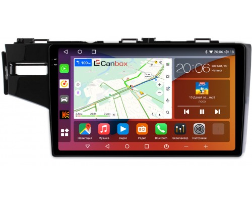 Honda Jazz III 2015-2021 (левый руль) Canbox H-Line 4183-10-468 на Android 10 (4G-SIM, 4/64, DSP, QLed, 2K)
