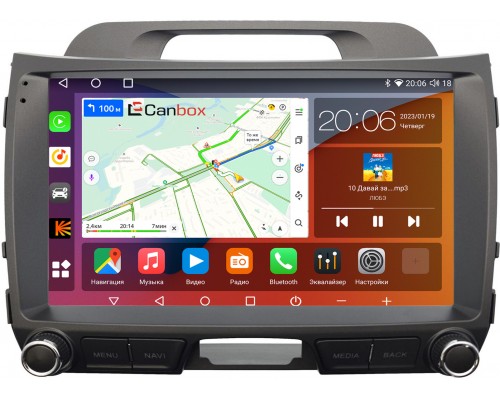 Kia Sportage III 2010-2016 Canbox H-Line 4184-9-2772 на Android 10 (4G-SIM, 6/128, DSP, QLed, 2K)