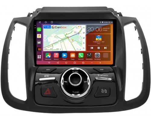 Ford C-Max 2, Escape 3, Kuga 2 (2012-2019) Canbox H-Line 4184-9-6225 на Android 10 (4G-SIM, 6/128, DSP, QLed, 2K)