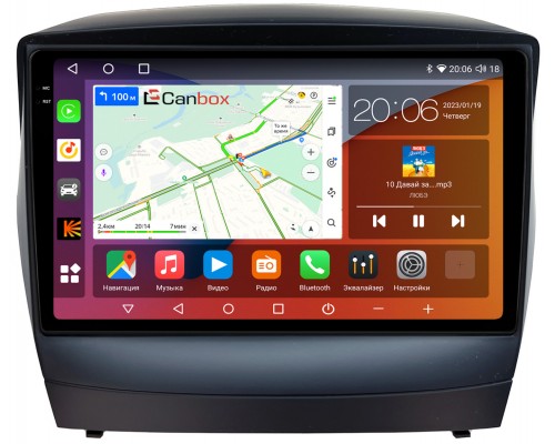 Hyundai ix35, Tucson II 2011-2015 (для авто без камеры) Canbox H-Line 4184-9088 на Android 10 (4G-SIM, 6/128, DSP, QLed, 2K)