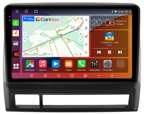 Toyota Tacoma II 2004-2011 (матовая) Canbox H-Line 4186-9-114 на Android 10 (4G-SIM, 8/256, DSP, QLed, 2K)