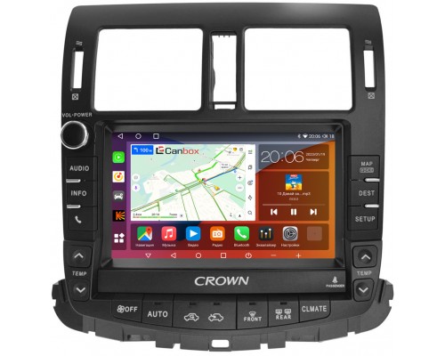 Toyota Crown (S200) (2008-2012) (Для авто c монитором и 1 CD) Canbox H-Line 4186-9-5379 на Android 10 (4G-SIM, 8/256, DSP, QLed, 2K)