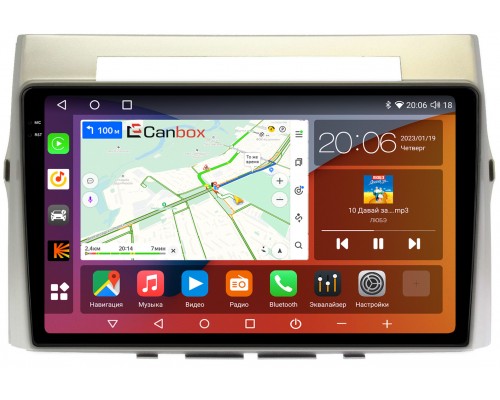 Toyota Corolla Verso (2004-2009) Canbox H-Line 4186-9325 на Android 10 (4G-SIM, 8/256, DSP, QLed, 2K)