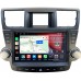 Штатная магнитола Toyota Highlander 2 (2007-2013) для авто с усилителем (Тип3) Canbox H-Line 7855-10-1179 на Android 10 (4G-SIM, 8/256, DSP, QLed)