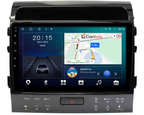 Toyota Land Cruiser 200 2010-2012 для авто с NAVI (Тип3) Canbox L-Line 4295-10-1203 на Android 10 (4G-SIM, 6/128, TS18, DSP, QLed)