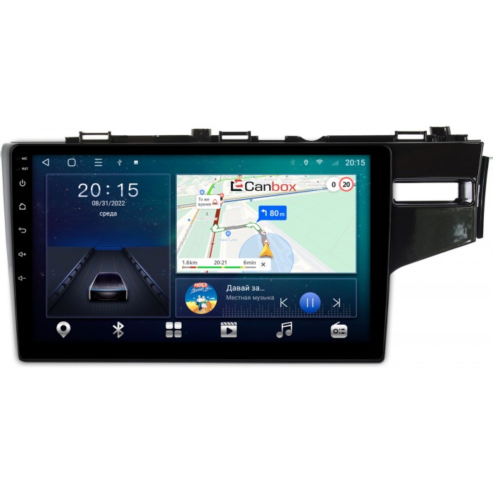 Штатная магнитола Honda Fit 3 (2013-2020) (правый руль) Canbox L-Line 4295-10-508 на Android 10 (4G-SIM, 6/128, TS18, DSP, QLed)