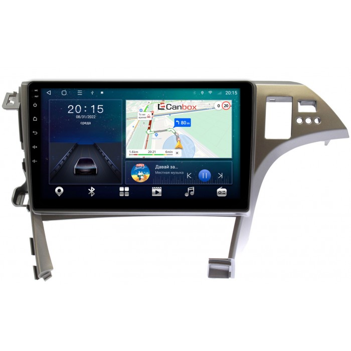 Штатная магнитола Toyota Prius III (XW30) 2009-2015 (правый руль) Canbox L-Line 4295-10-780 на Android 10 (4G-SIM, 6/128, TS18, DSP, QLed)