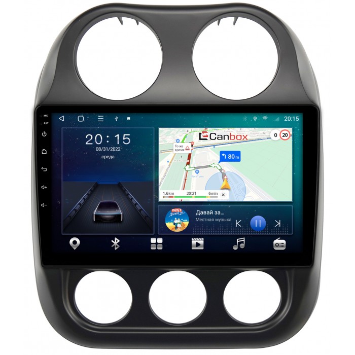 Штатная магнитола Jeep Compass, Liberty (Patriot) (2009-2016) Canbox L-Line 4295-10-810 на Android 10 (4G-SIM, 6/128, TS18, DSP, QLed)