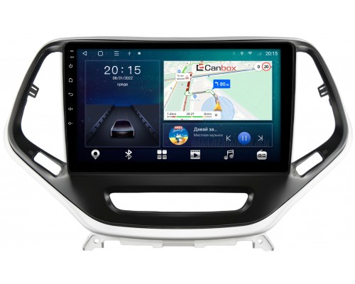 Jeep Cherokee 5 (KL) (2013-2022) Canbox L-Line 4295-10-811 на Android 10 (4G-SIM, 6/128, TS18, DSP, QLed)