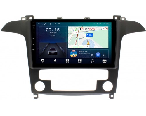 Ford S-MAX 2006-2015 (с климат-контролем) Canbox L-Line 4296-9486 на Android 10 (4G-SIM, 6/128, TS18, DSP, QLed)