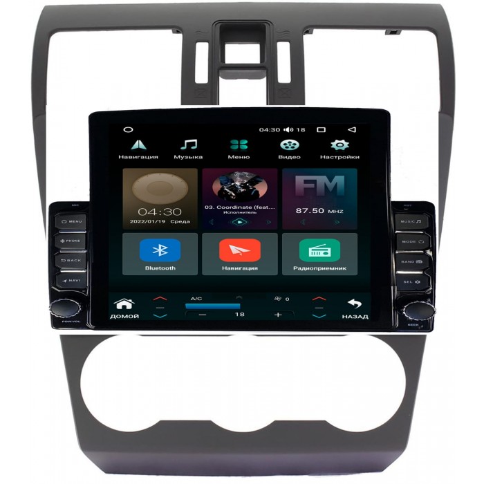 Штатная магнитола Subaru Forester 4, Impreza 4, XV (2011-2017) Canbox H-Line 5613-9132 на Android 10 (4G-SIM, 6/128, DSP, QLed, Tesla)