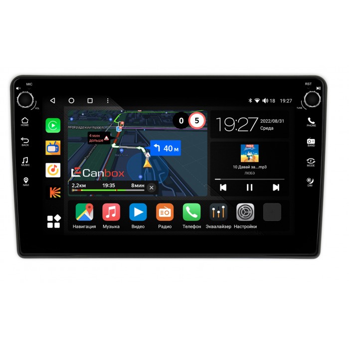 Штатная магнитола Mazda Tribute (2000-2007) Canbox M-Line 7801-9-072 на Android 10 (4G-SIM, 2/32, DSP, IPS) С крутилками