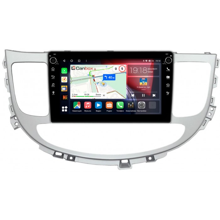 Штатная магнитола Hyundai Genesis (2008-2013) Canbox H-Line 7824-9-1074 на Android 10 (4G-SIM, 6/128, DSP, IPS) С крутилками