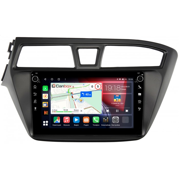 Штатная магнитола Hyundai i20 II 2014-2018 Canbox H-Line 7824-9-578 на Android 10 (4G-SIM, 6/128, DSP, IPS) С крутилками