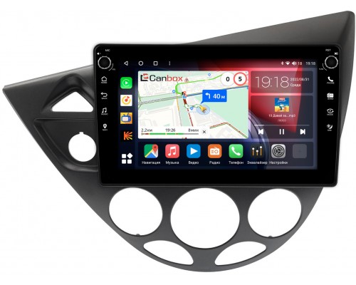 Ford Focus (1998-2005) Canbox H-Line 7803-9-1716 на Android 10 (4G-SIM, 4/64, DSP, IPS) С крутилками
