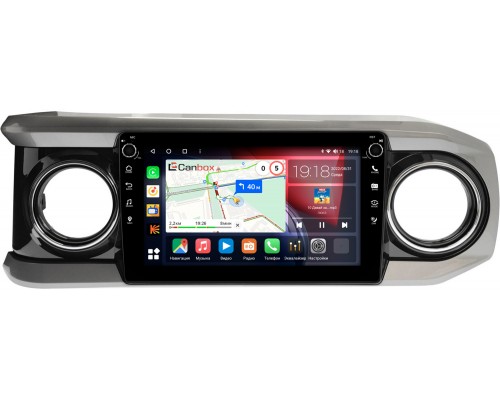 Toyota Tacoma III 2015-2022 (черная) Canbox H-Line 7826-10-1431 на Android 10 (4G-SIM, 3/32, DSP, QLed) С крутилками