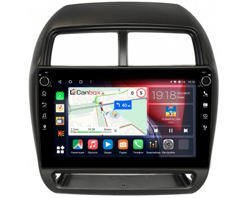 Mitsubishi ASX, Outlander Sport (2016-2023) Canbox H-Line 7807-10-1530 на Android 10 (4G-SIM, 4/64, DSP, QLed) С крутилками