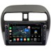 Штатная магнитола Mitsubishi Mirage VI (2012-2022) Canbox M-Line 7821-9-129 на Android 10 (4G-SIM, 2/32, DSP, IPS) С крутилками