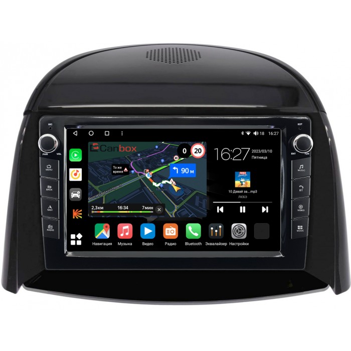 Штатная магнитола Renault Koleos I 2008-2016 Canbox M-Line 7821-9-1306 на Android 10 (4G-SIM, 2/32, DSP, IPS) С крутилками