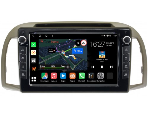 Nissan Micra III (K12), March III (K12) 2006-2010 Canbox M-Line 7821-9-1354 на Android 10 (4G-SIM, 2/32, DSP, IPS) С крутилками