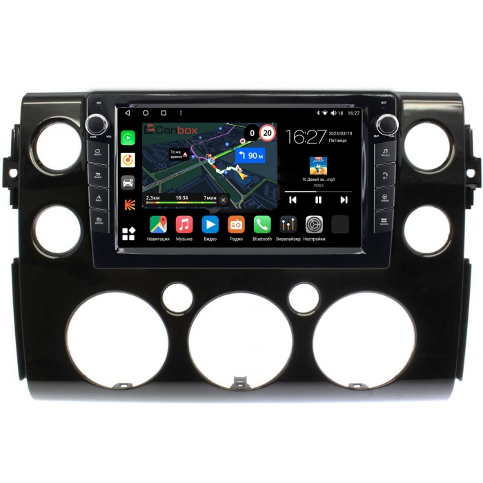 Штатная магнитола Toyota FJ Cruiser (2006-2022) Canbox M-Line 7821-9-188 на Android 10 (4G-SIM, 2/32, DSP, IPS) С крутилками