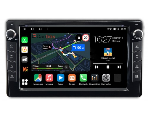 Toyota Highlander (U70) (2019-2022) Canbox M-Line 7821-9-3362 Android 10 (4G-SIM, 2/32, DSP, IPS) С крутилками