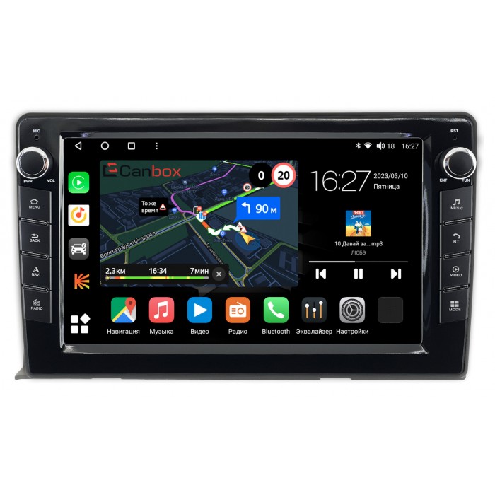 Штатная магнитола Toyota ISis 2004-2018 Canbox M-Line 7821-9-458 на Android 10 (4G-SIM, 2/32, DSP, IPS) С крутилками