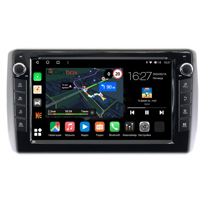 Штатная магнитола Toyota Ist II (2007-2016) Canbox M-Line 7821-9-666 на Android 10 (4G-SIM, 2/32, DSP, IPS) С крутилками