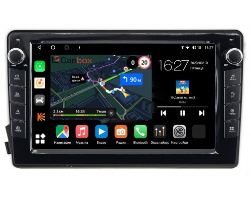 SsangYong Kyron, Korando Sports, Actyon, Actyon Sports I 2006-2018 Canbox M-Line 7821-9-770 на Android 10 (4G-SIM, 2/32, DSP, IPS) С крутилками
