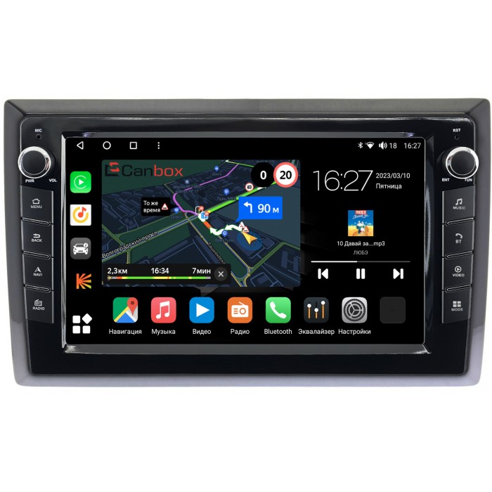 Штатная магнитола Volkswagen Beetle (2011-2019) Canbox M-Line 7821-9-969 на Android 10 (4G-SIM, 2/32, DSP, IPS) С крутилками