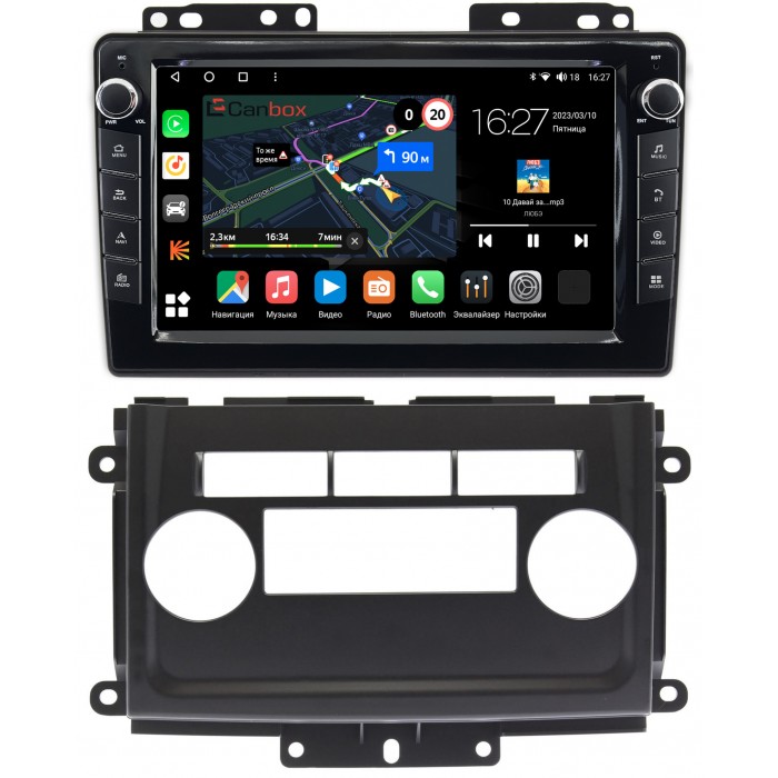 Штатная магнитола Nissan Xterra II (2005-2015) Canbox M-Line 7821-9-NI082N на Android 10 (4G-SIM, 2/32, DSP, IPS) С крутилками