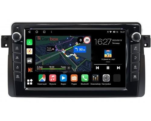 BMW 3 (E46) Canbox M-Line 7821-9163 на Android 10 (4G-SIM, 2/32, DSP, IPS) С крутилками