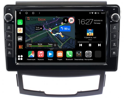 SsangYong Actyon 2 (2010-2013) Canbox M-Line 7821-9184 Android 10 (4G-SIM, 2/32, DSP, IPS) С крутилками