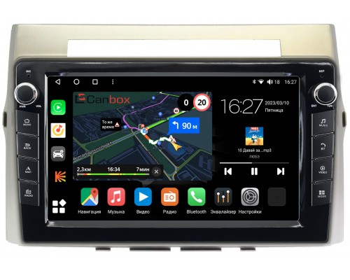 Toyota Corolla Verso (2004-2009) Canbox M-Line 7821-9325 на Android 10 (4G-SIM, 2/32, DSP, IPS) С крутилками