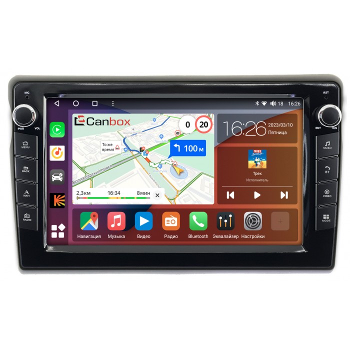 Штатная магнитола Toyota bB (2000-2005) Canbox H-Line 7822-9-1024 на Android 10 (4G-SIM, 3/32, DSP, IPS) С крутилками