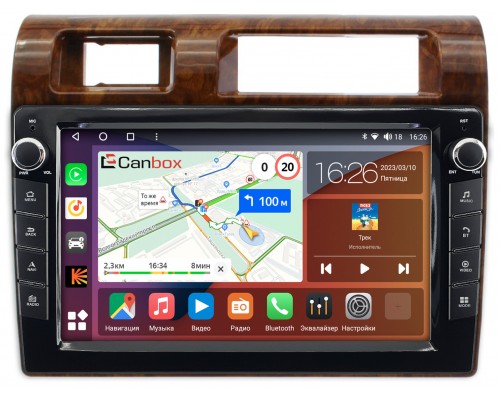 Toyota LC 70 2007-2021 (дерево) Canbox H-Line 7822-9-1121 на Android 10 (4G-SIM, 3/32, DSP, IPS) С крутилками