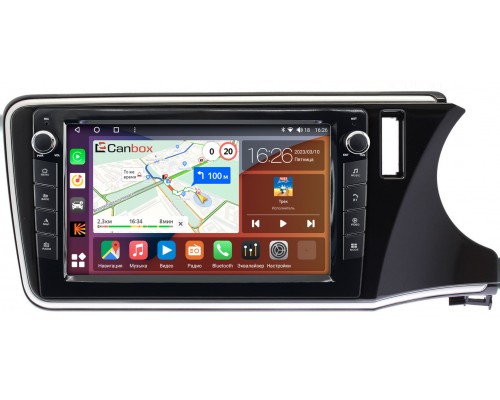 Honda Grace (2014-2020) (правый руль) Canbox H-Line 7822-9-1143 на Android 10 (4G-SIM, 3/32, DSP, IPS) С крутилками
