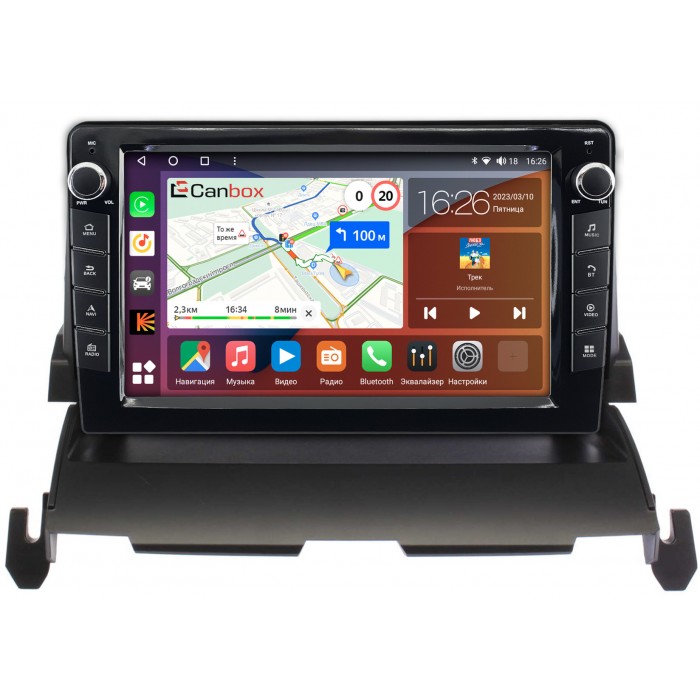 Штатная магнитола Dodge Journey I 2008-2011 Canbox H-Line 7822-9-1169 на Android 10 (4G-SIM, 3/32, DSP, IPS) С крутилками