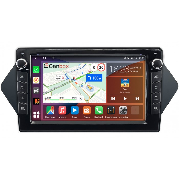 Штатная магнитола Acura MDX 2 (2006-2013) Canbox H-Line 7822-9-1199 на Android 10 (4G-SIM, 3/32, DSP, IPS) С крутилками