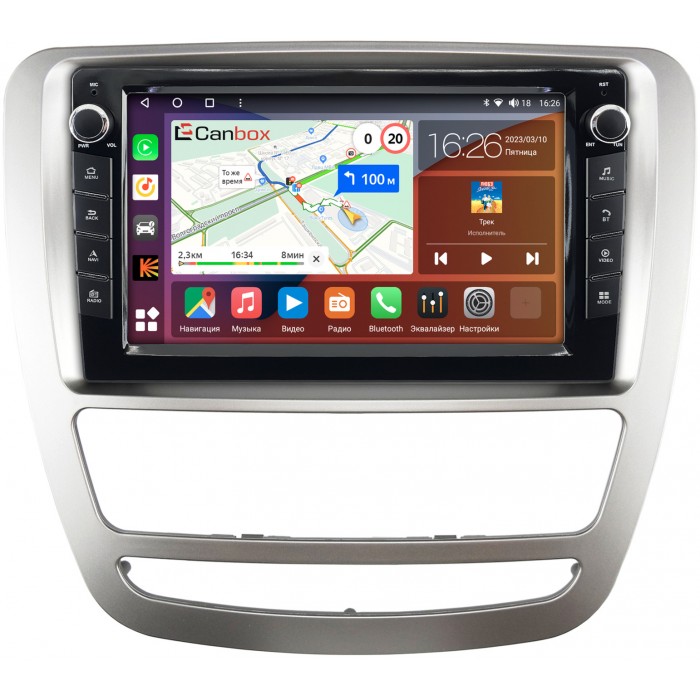 Штатная магнитола JAC T6 (2015-2022) Canbox H-Line 7822-9-4282 на Android 10 (4G-SIM, 3/32, DSP, IPS) С крутилками